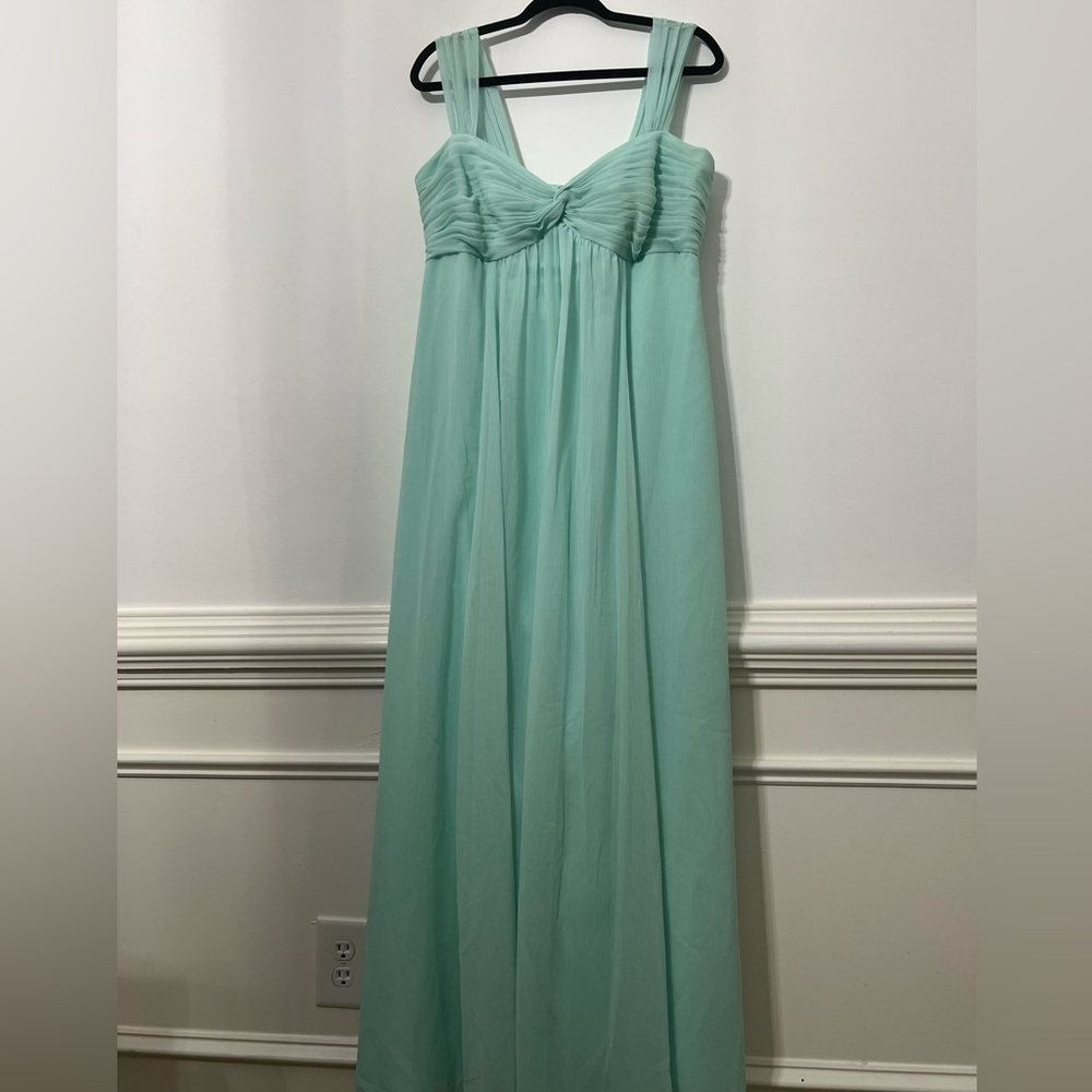 David’s Bridal Sheer dress with Twist-front bust